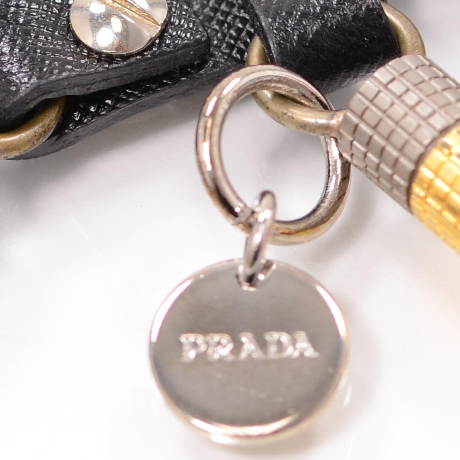 Prada Saffiano Robot Trick Keychain 3 of 5