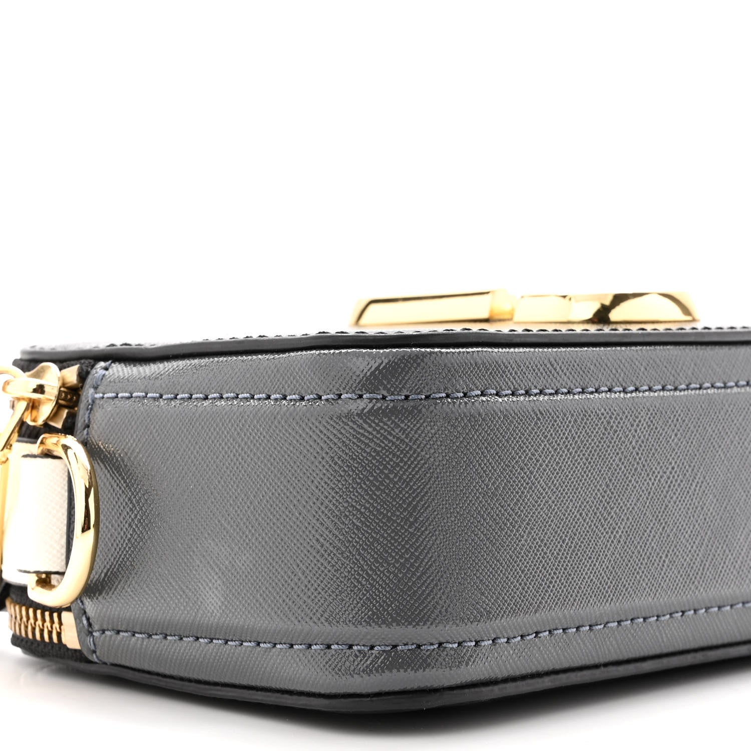 Marc Jacobs Saffiano Snapshot Camera Bag Black Grey 9 of 10