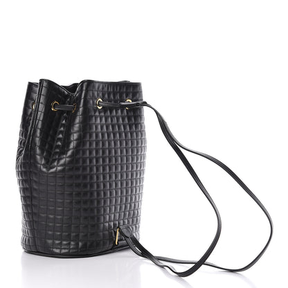Celine Calfskin Quilted Small C Backpack Black 3 of 10
