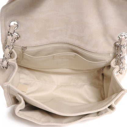 Chanel Ultra Soft Suede Calfskin Natural Beauty Flap Bag Beige 5 of 8