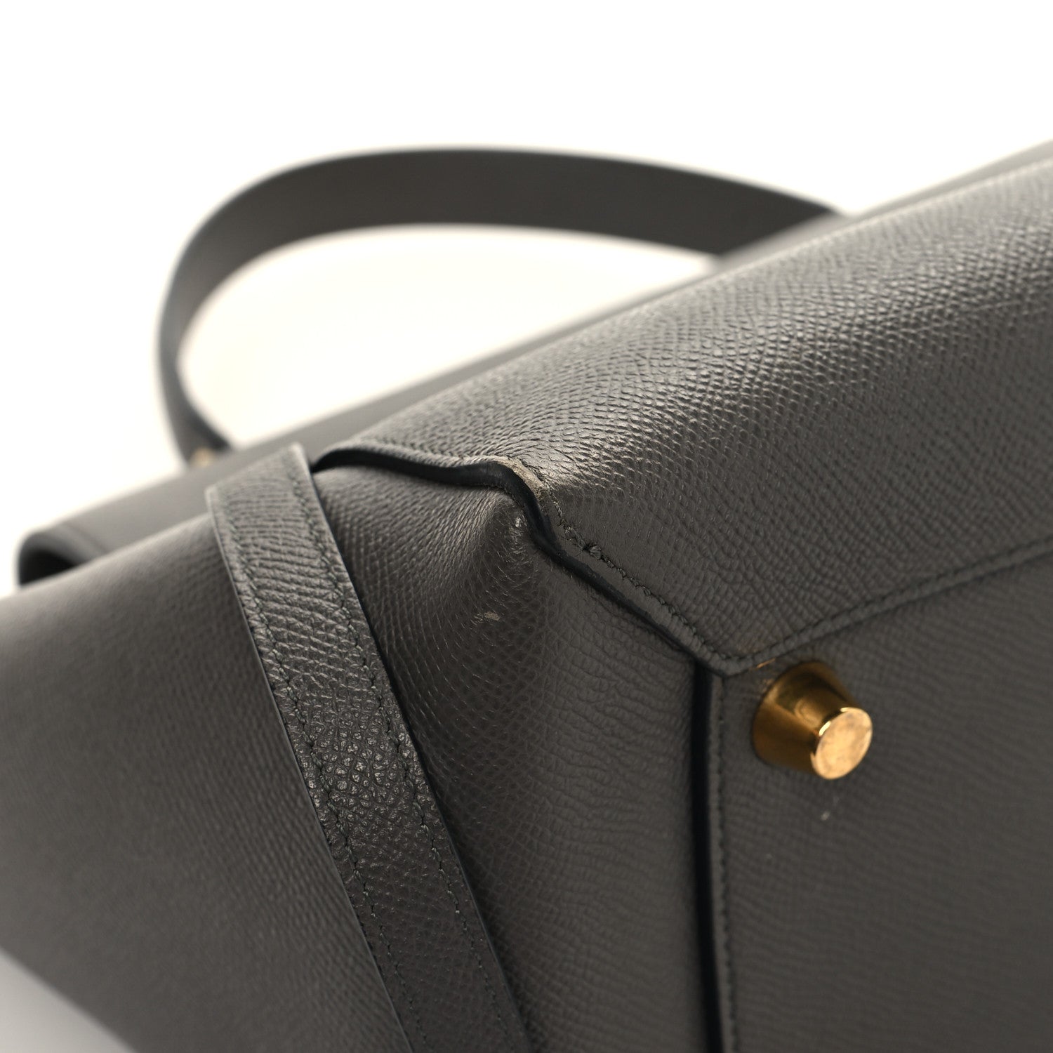 Celine Grained Calfskin Mini Belt Bag Grey 9 of 14