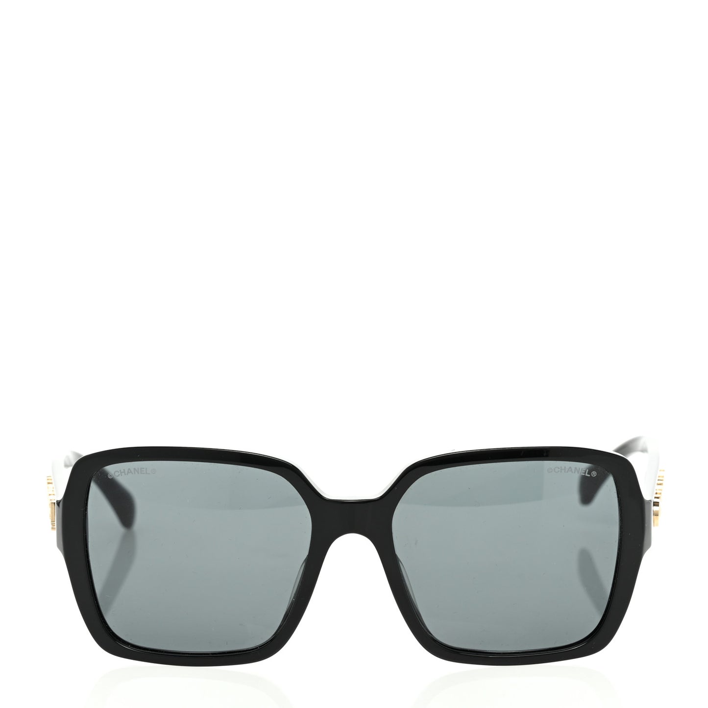 Acetate Square Sunglasses 5408-A Black