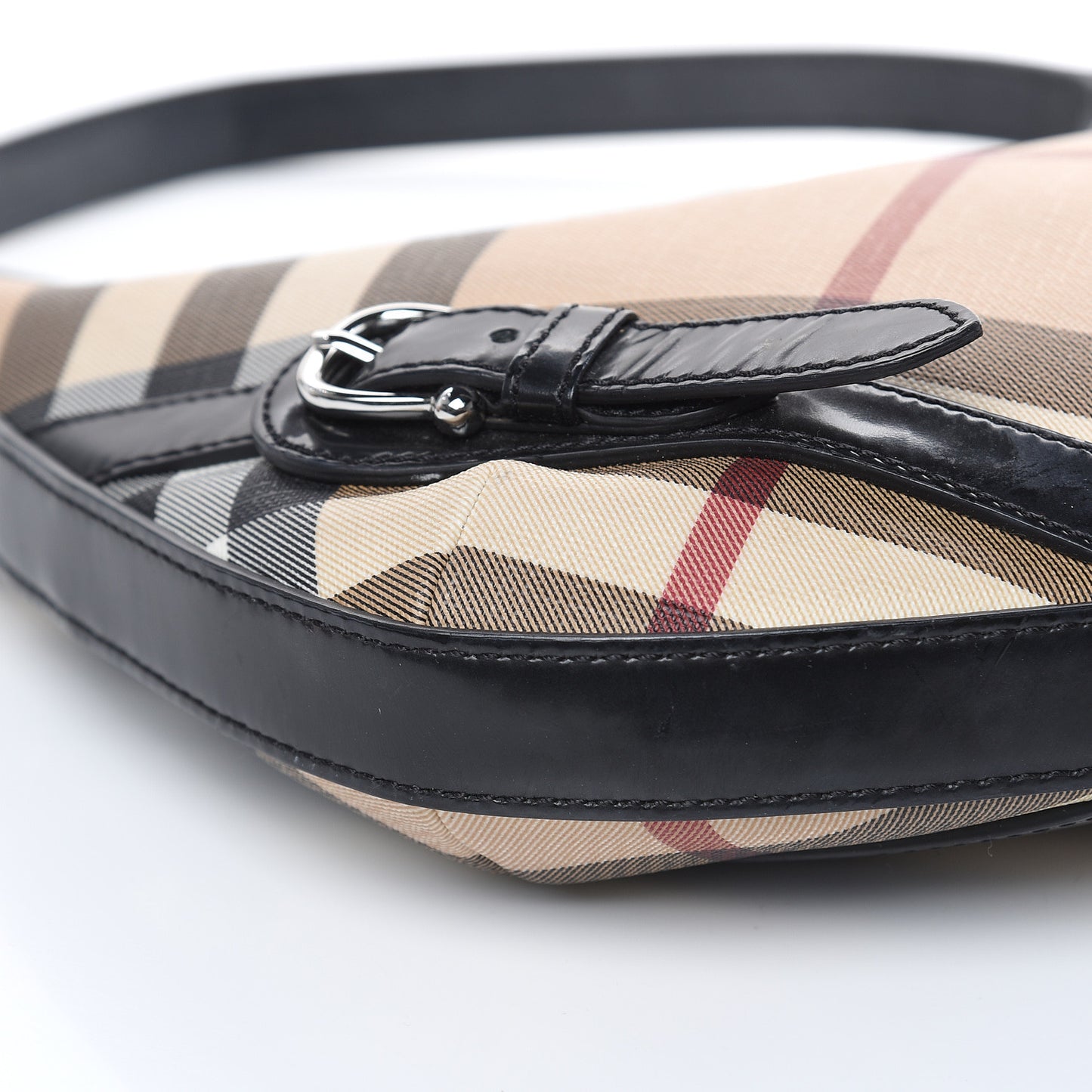 Supernova Check Buckle Hobo Black