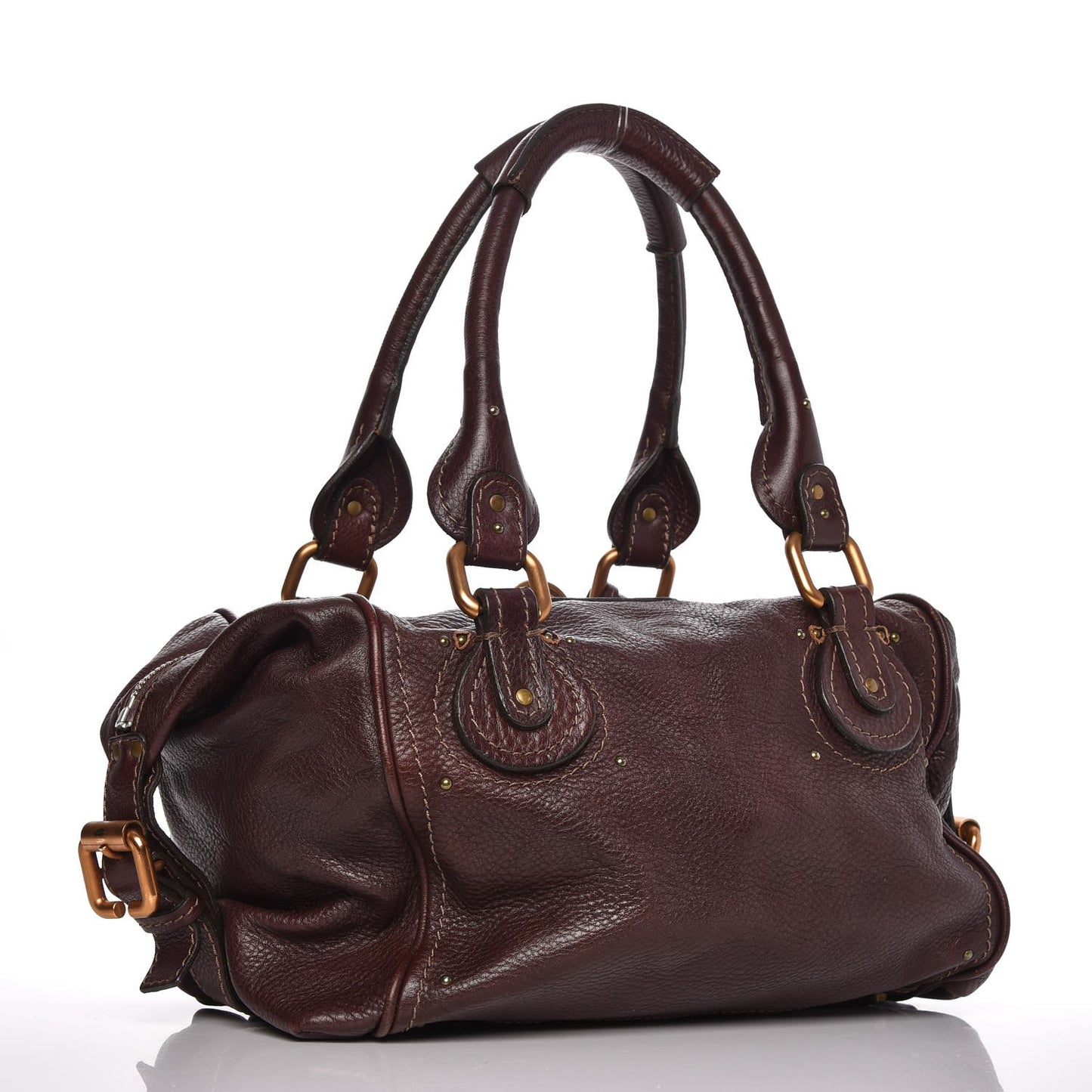 Calfskin Paddington Front Pocket Tote Chocolate