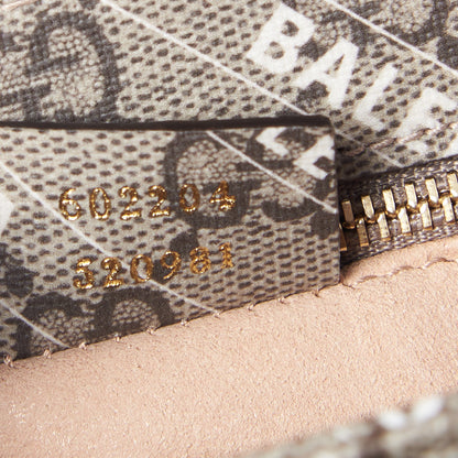 Gucci X BALENCIAGA GG Supreme Monogram Logo Print Horsebit 1955 Shoulder Bag Beige Ebony 8 of 8