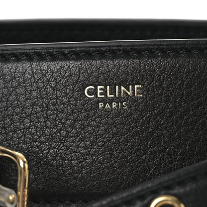 Celine Grained Calfskin Teen Conti Black 6 of 14