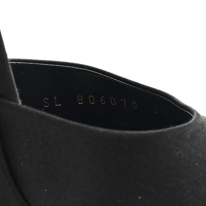 Saint Laurent Crepe Satin Liberat Platform Sandals 38.5 Black 8 of 8