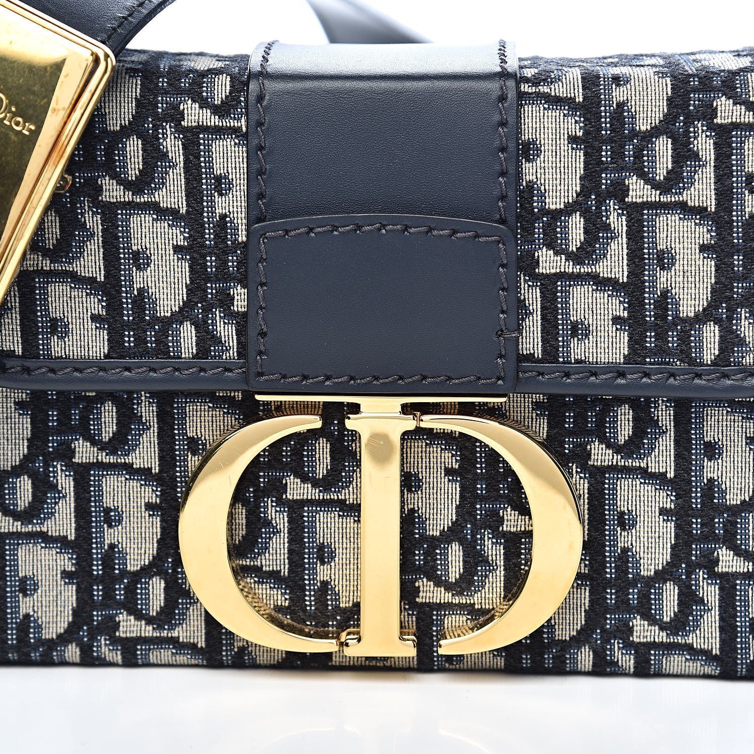 Christian Dior Oblique 30 Montaigne Box Bag Blue 11 of 12