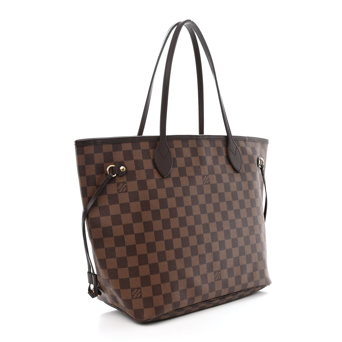 LOUIS VUITTON Damier Ebene Neo Neverfull MM Rose Ballerine