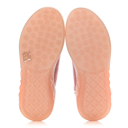 Chanel Suede Calfskin Stretch Fabric CC Sneakers 40.5 Pink 6 of 19
