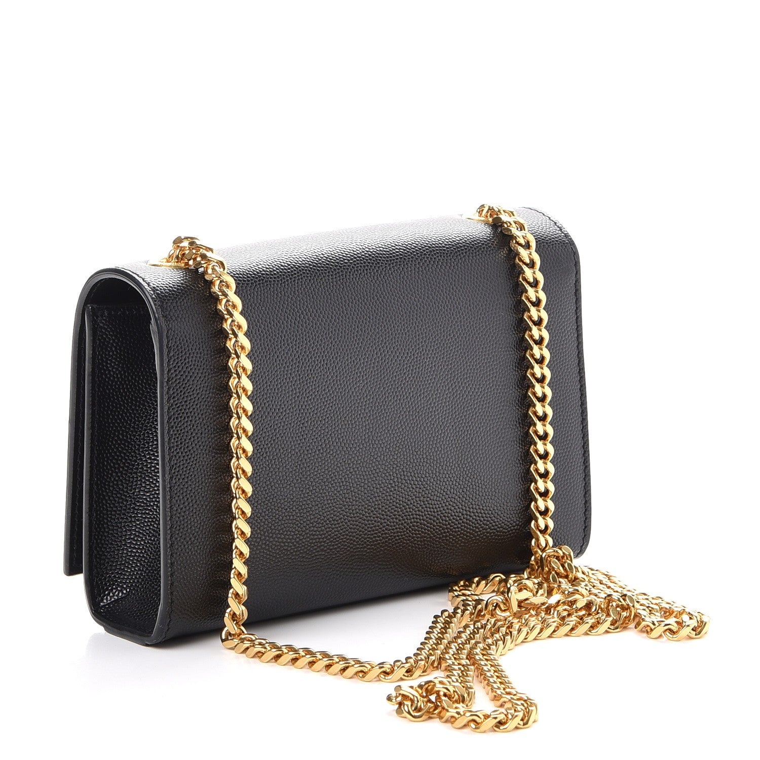 Saint Laurent Grain De Poudre Small Monogram Kate Satchel Black 3 of 7