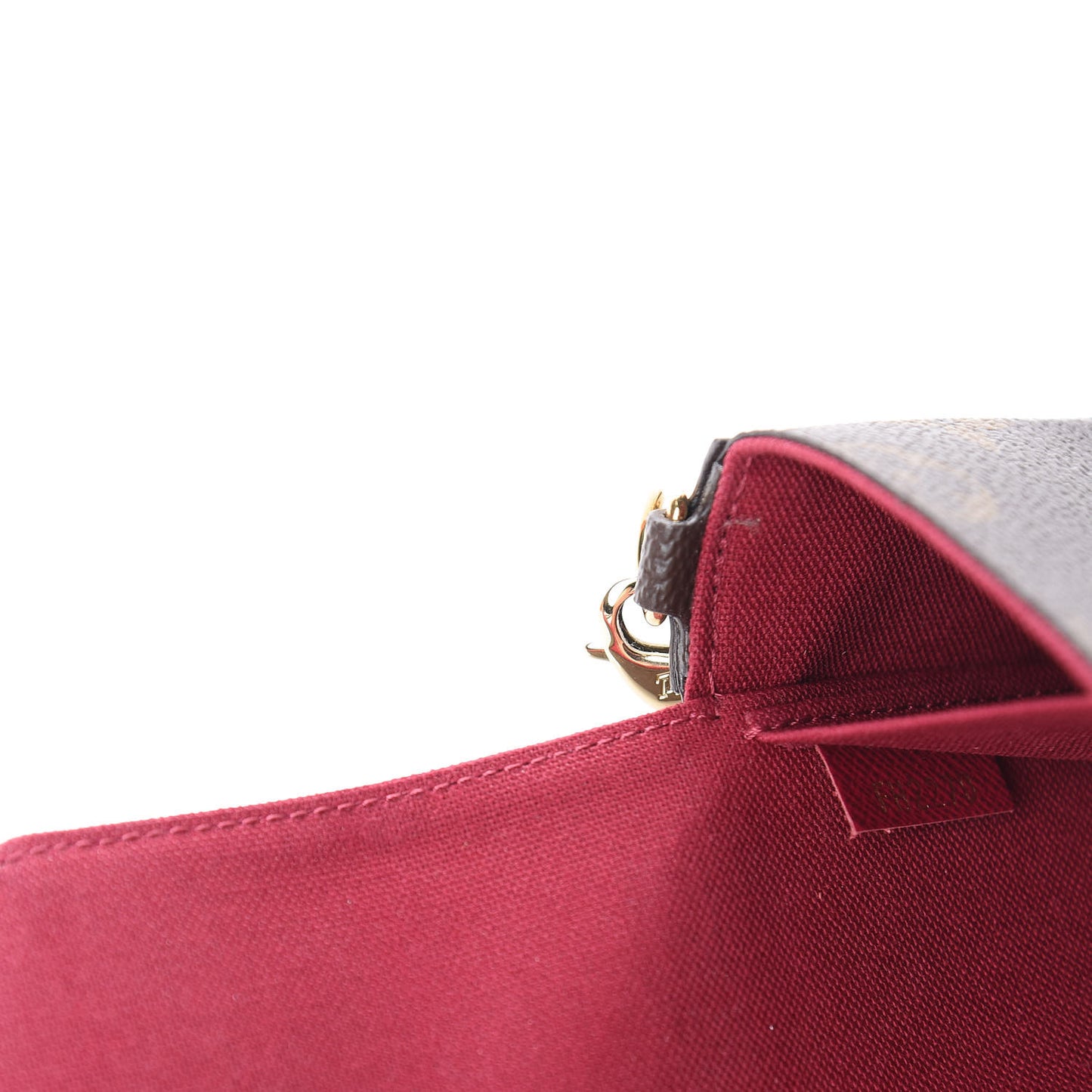 Monogram Pochette Felicie Chain Wallet Fuchsia