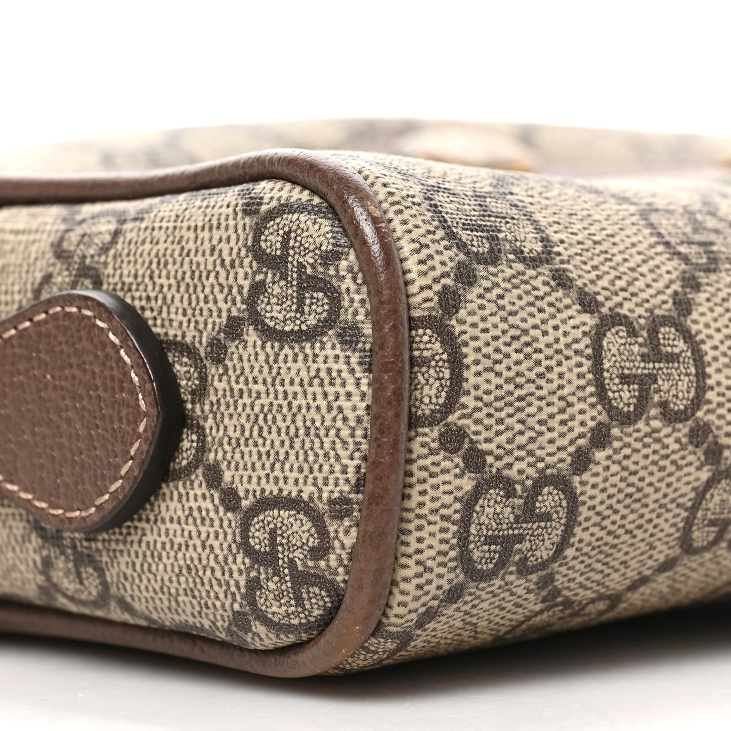 GG Supreme Monogram Web Mini Ophidia Shoulder Bag Brown