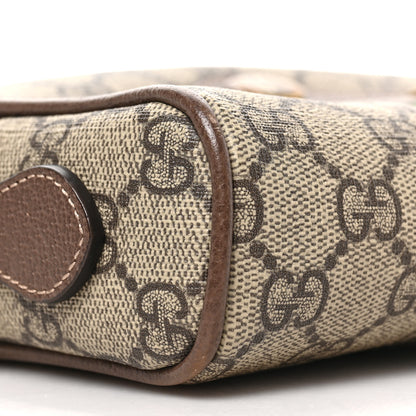 Gucci GG Supreme Monogram Web Mini Ophidia Shoulder Bag Brown 9 of 10