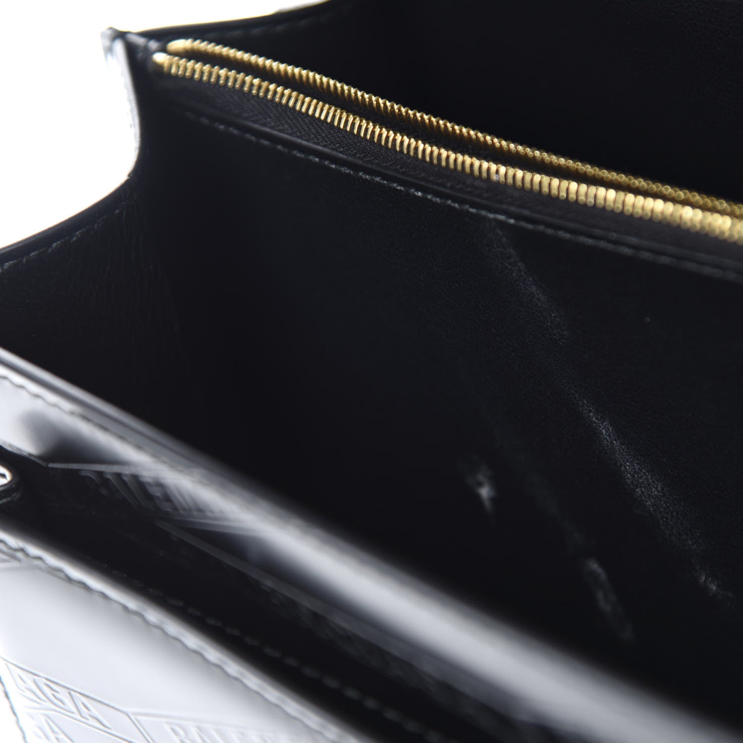 Balenciaga Calfskin Losange Monogram Embossed Medium Sharp Top Handle Bag Black 9 of 10