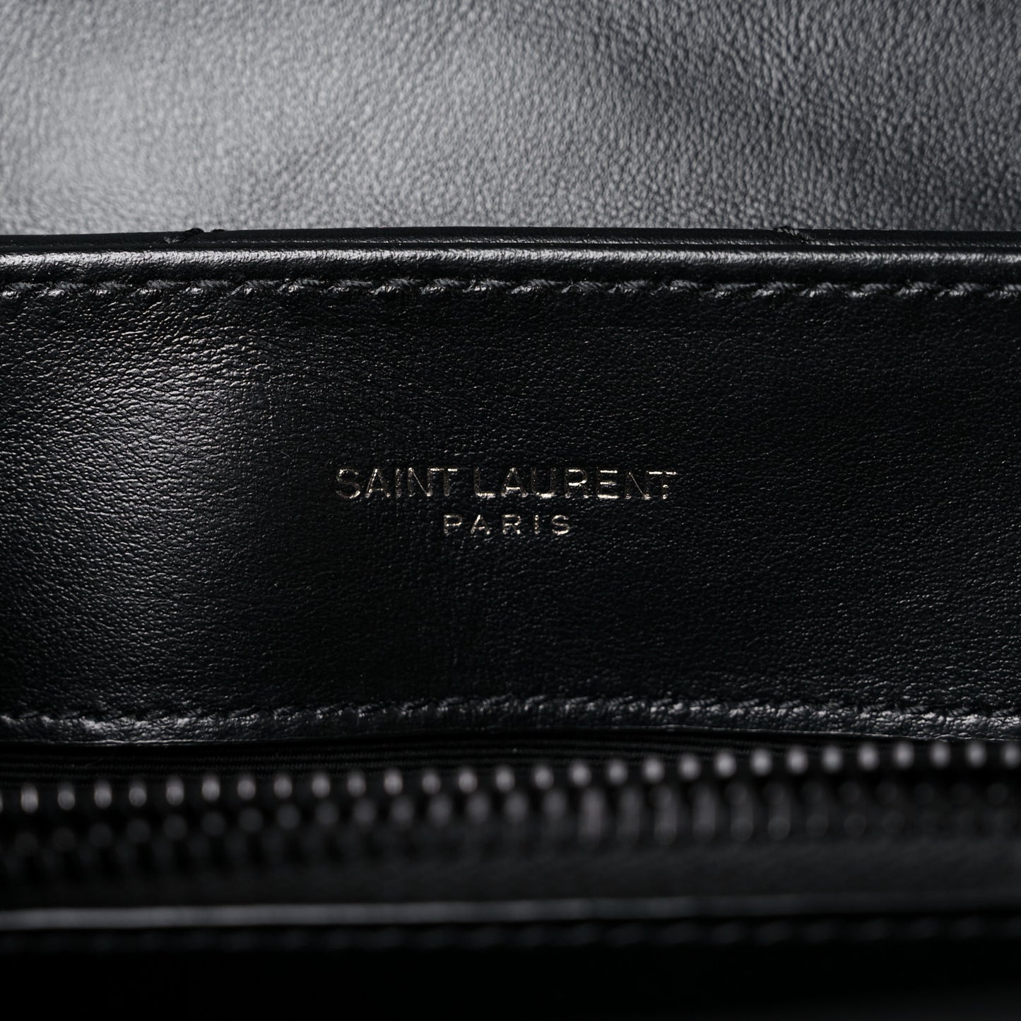 Calfskin Y Quilted Monogram Small Loulou Chain Satchel Black