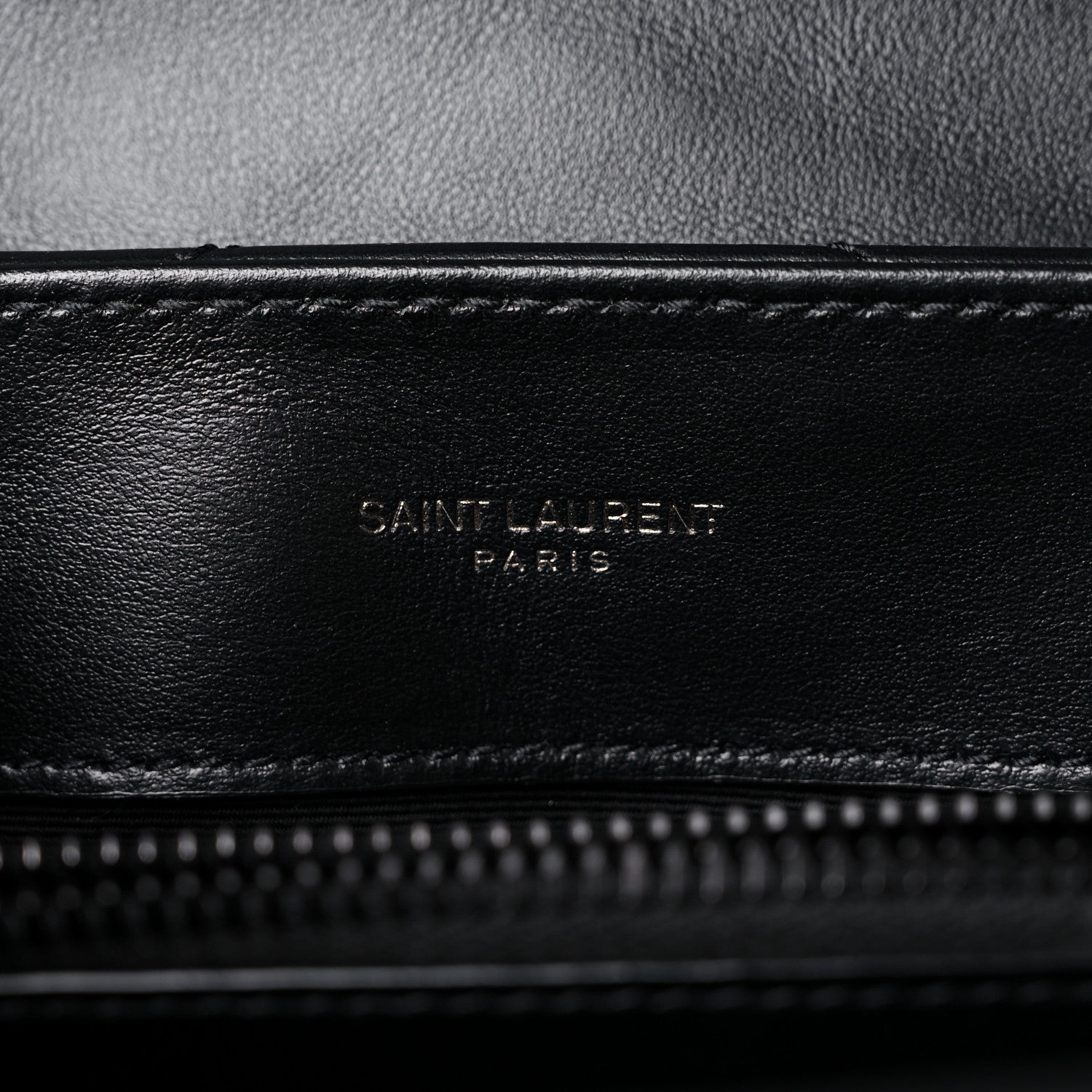 Saint Laurent Calfskin Y Quilted Monogram Small Loulou Chain Satchel Black 6 of 9