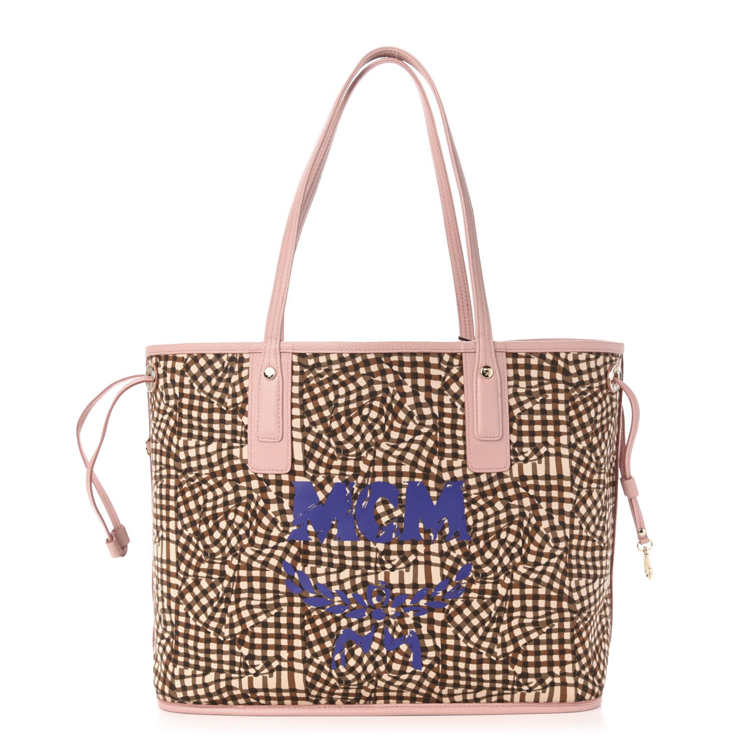 MCM Visetos Medium Liz Reversible Shopper Tote Soft Pink 9 of 15