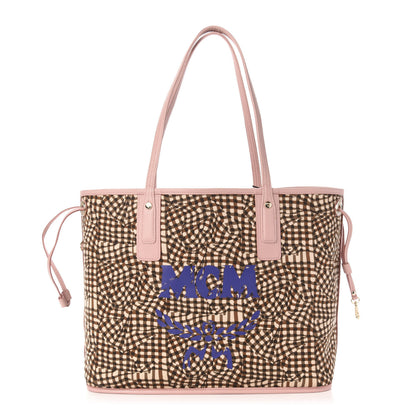MCM Visetos Medium Liz Reversible Shopper Tote Soft Pink 9 of 15