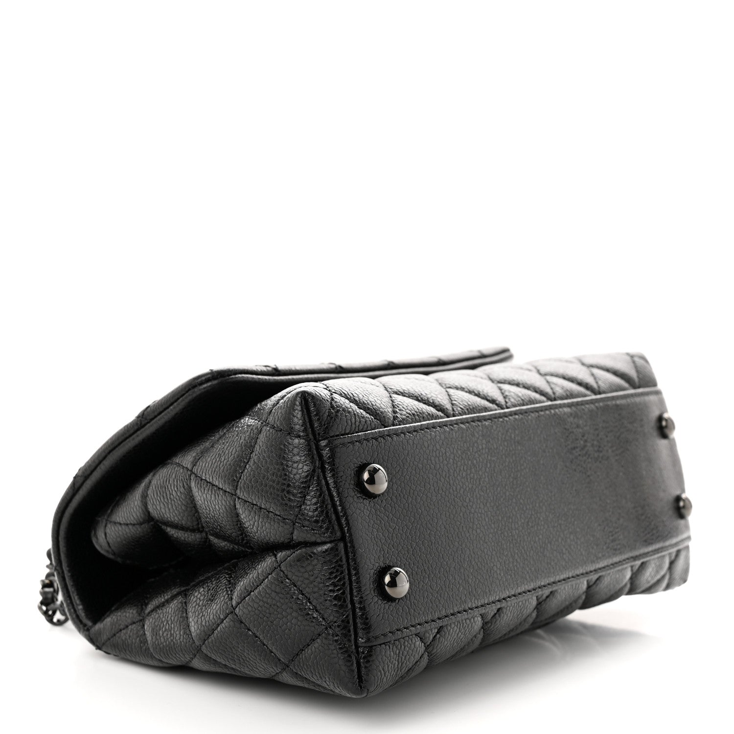 Chanel Caviar Quilted Mini Coco Handle Flap So Black 4 of 12