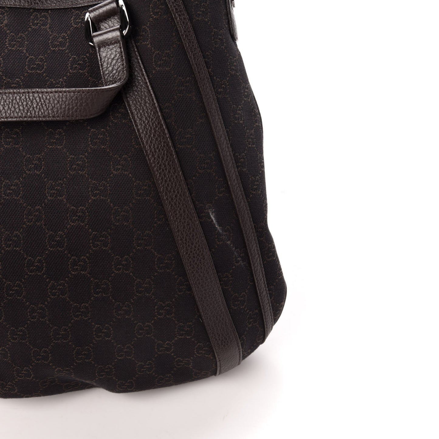 Monogram Medium Abbey Convertible Tote Dark Brown
