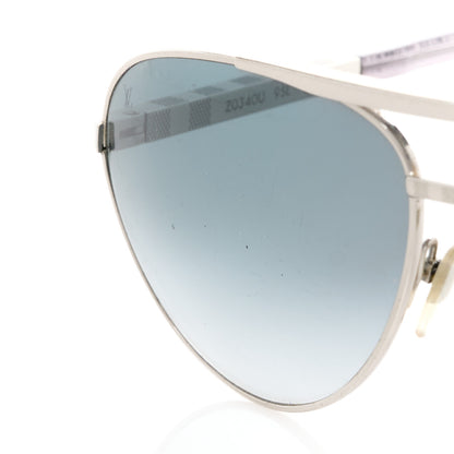 Louis Vuitton Metal Attitude Pilote Sunglasses Z0340U Azur 9 of 9