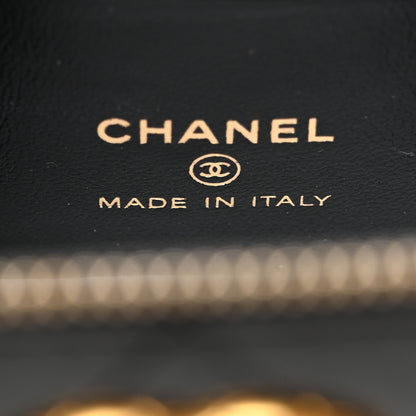 Chanel Lambskin Quilted Small Pillow Crush Vanity Case With Chain Black 6 of 11