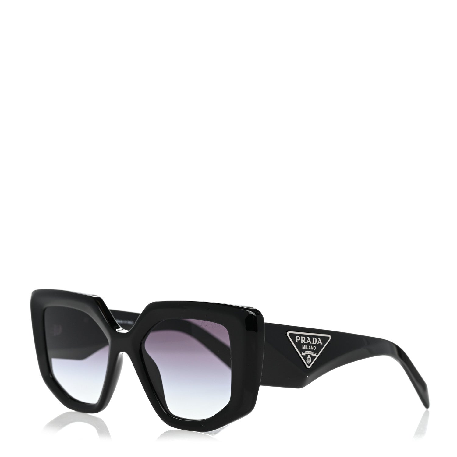 Prada Acetate Symbole Sunglasses SPR 14Z Black 1 of 7