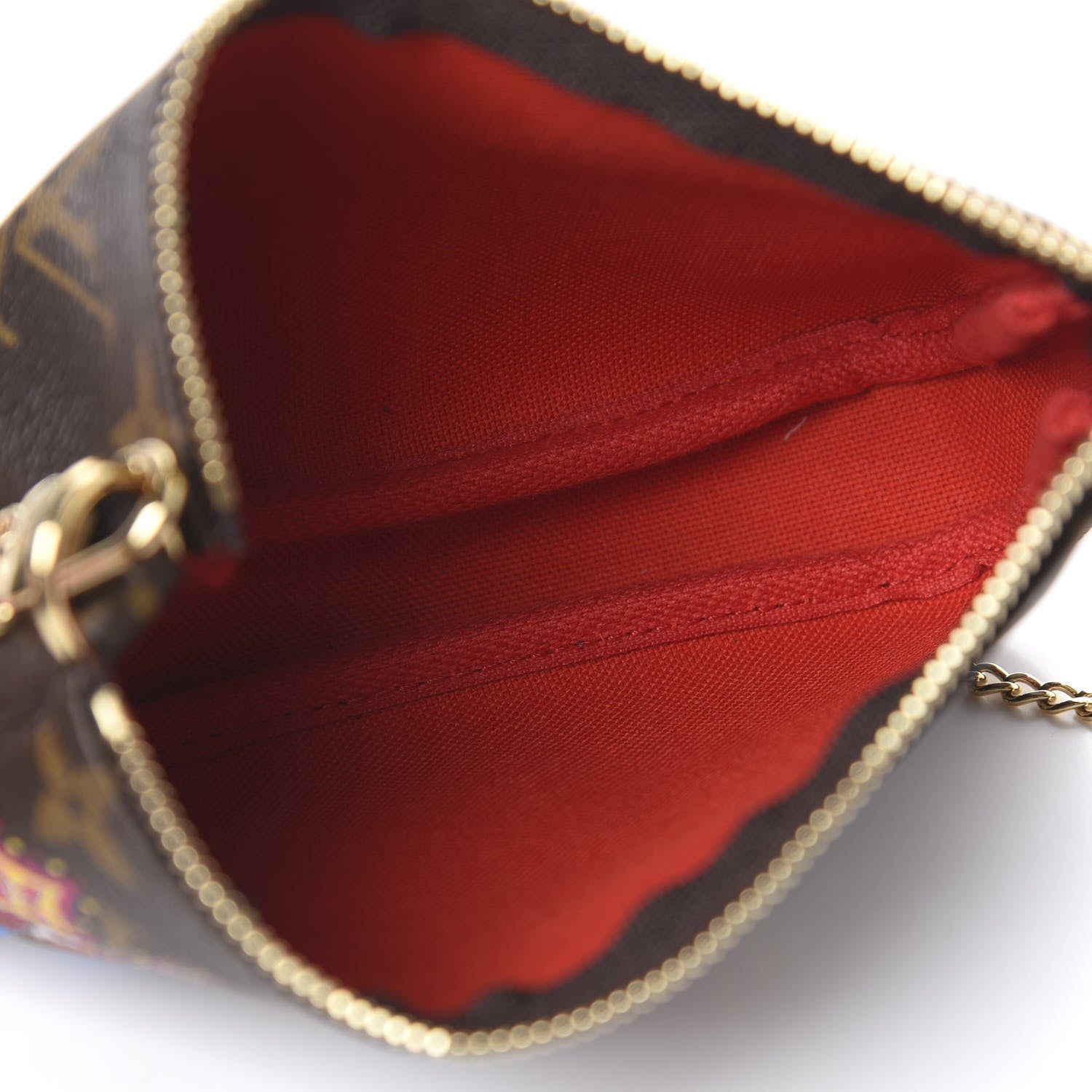 Louis Vuitton Monogram 2020 Christmas Animation Bumper Cars Mini Pochette Accessories Coquelicot 5 of 7