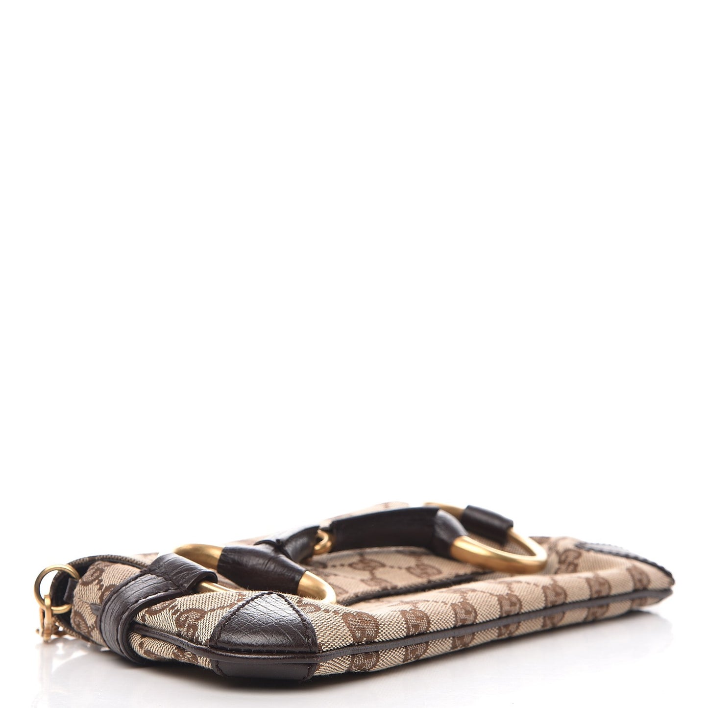 Monogram Horsebit Clutch Dark Brown