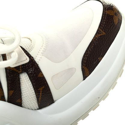 Louis Vuitton Patent Monogram LV Archlight Sneakers 37.5 White 15 of 22