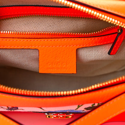 Gucci Canvas Flora Floral Shoulder Bag White Orange Fluo 6 of 10