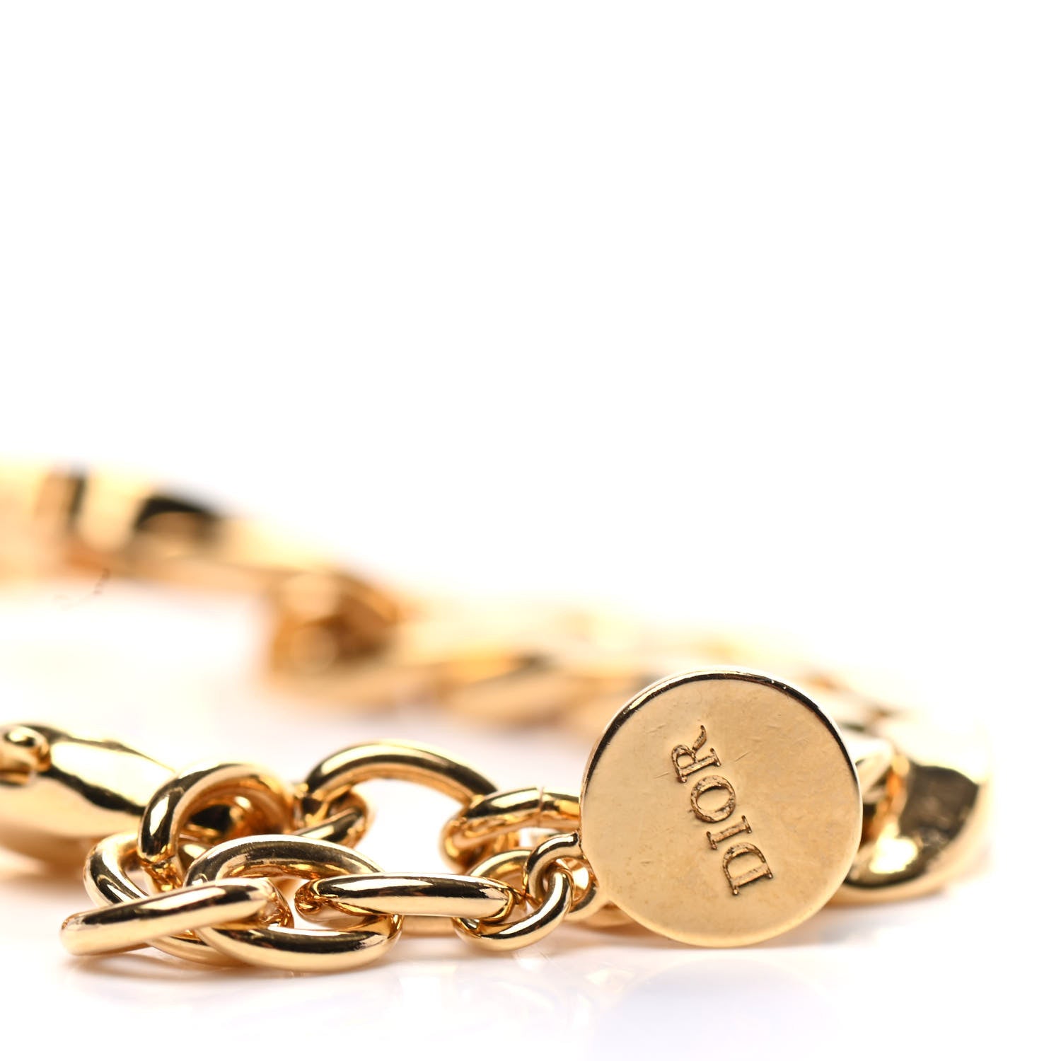 Christian Dior Metal Danseuse Etoile Chain Bracelet Gold 4 of 5