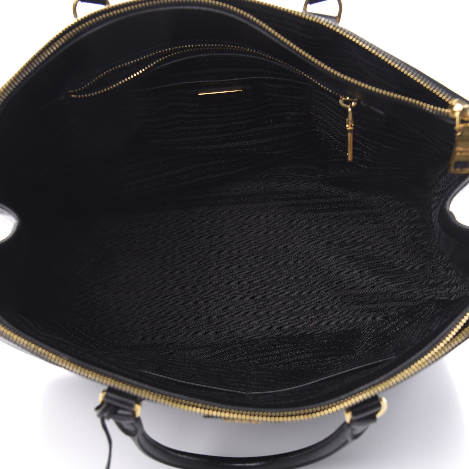 Prada Saffiano Lux Extra Large Galleria Double Zip Tote Black 5 of 14