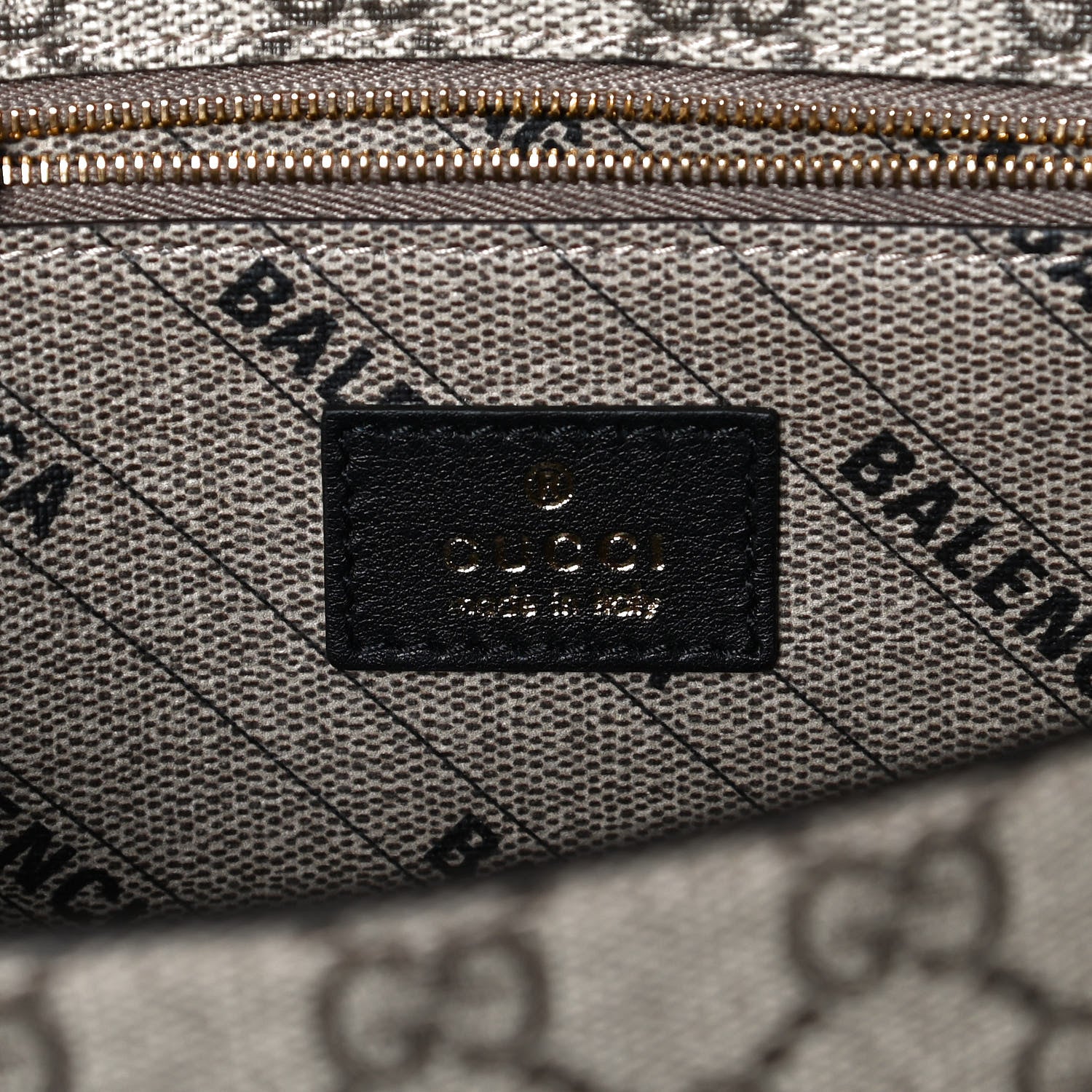 Balenciaga X GUCCI GG Supreme Monogram Medium Hourglass Top Handle Bag Beige Ebony 6 of 14