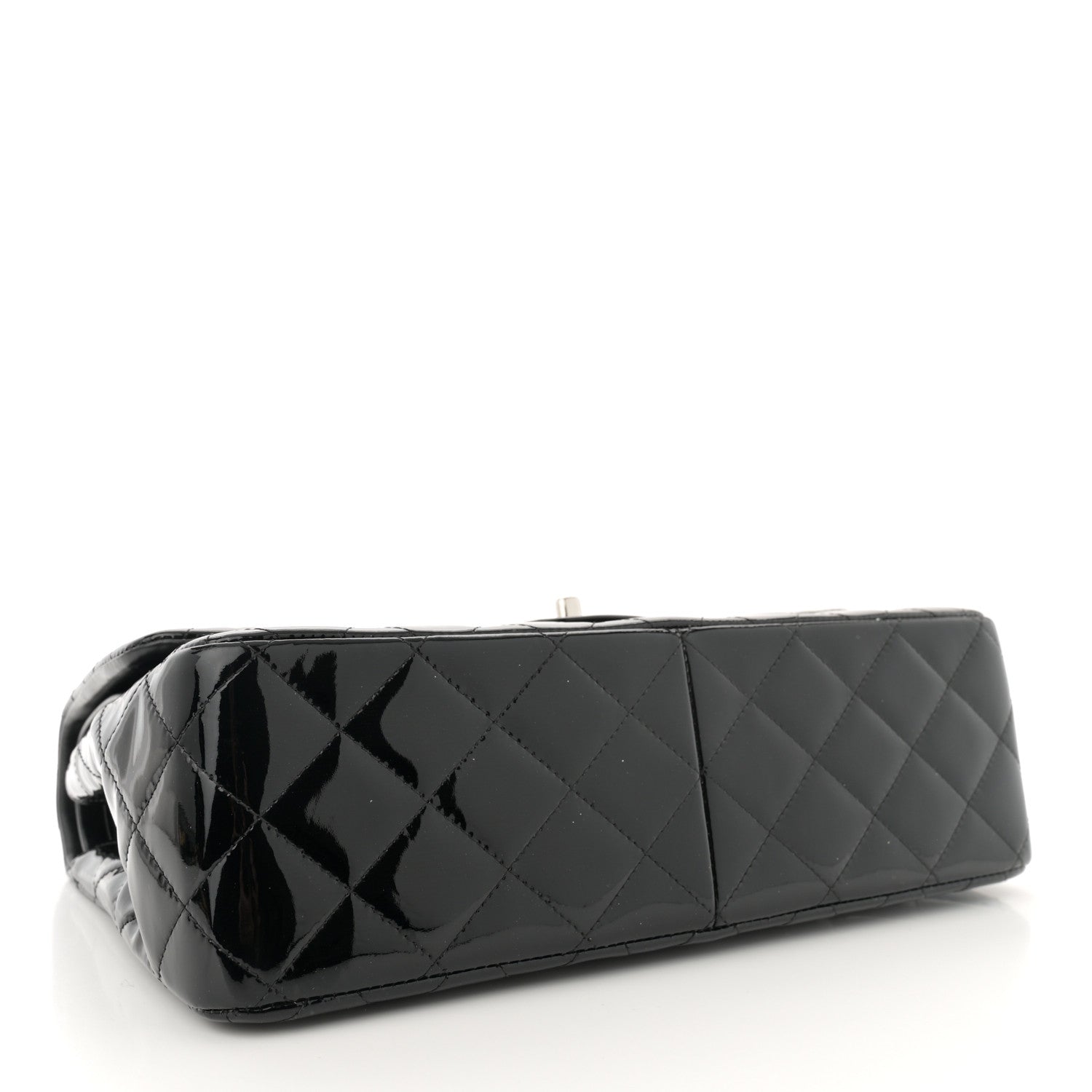 Chanel Patent Quilted Jumbo Double Flap Black 4 of 12