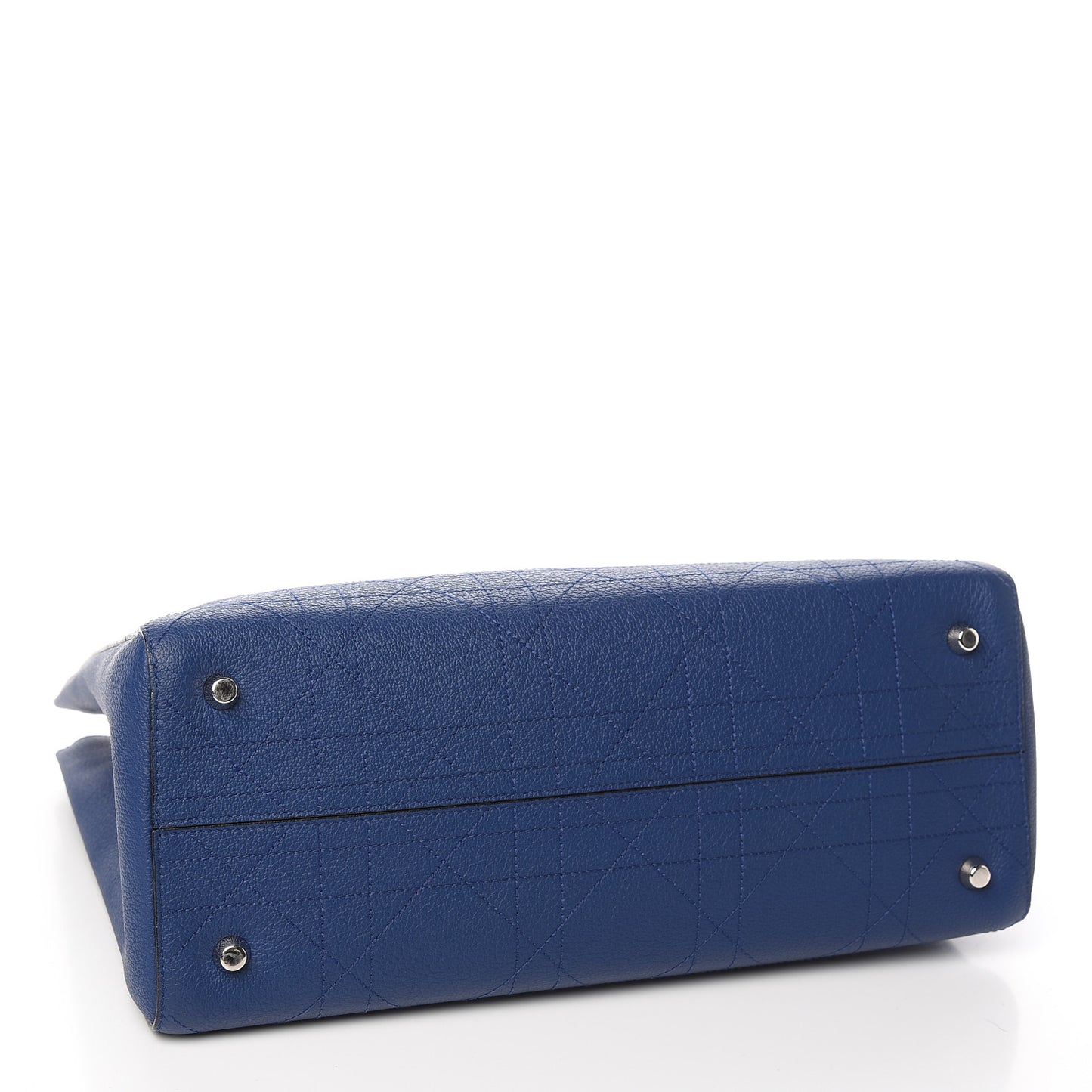 Grained Calfskin Cannage Medium Ultradior Tote Blue