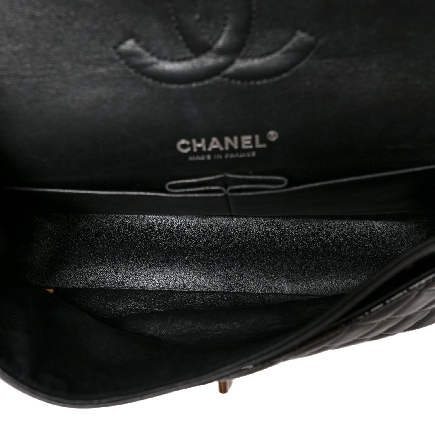 Chanel Patent Quilted Medium Double Flap Black 5 of 11