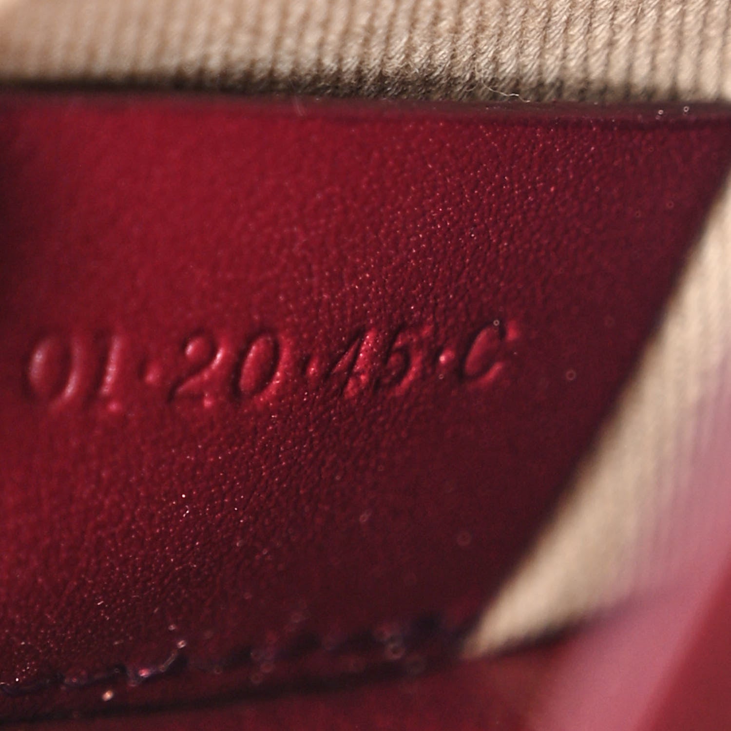 Chloe Calfskin Embossed Small Aby Lock Brown Purple 7 of 13