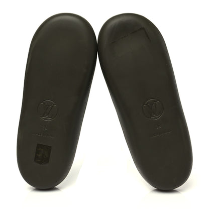 Louis Vuitton Rubber Monogram Embossed Sunbath Flat Mule 39 Kaki 5 of 8