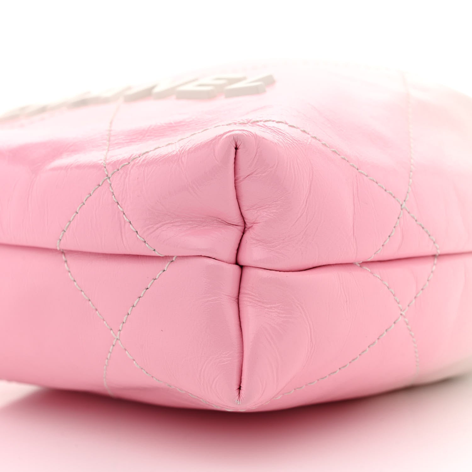 Chanel Patent Gradient Calfskin Quilted Mini Chanel 22 White Light Pink 10 of 12