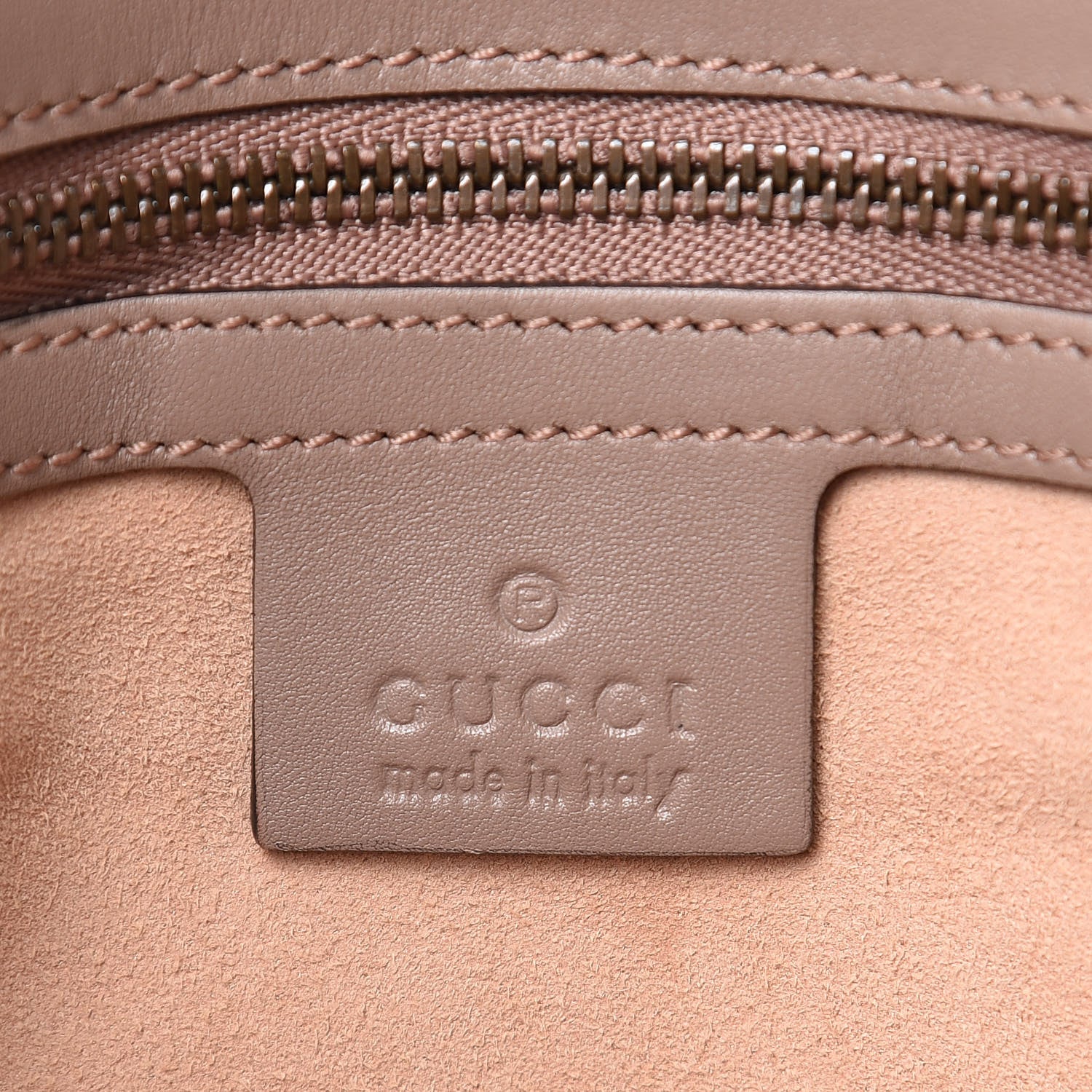 Gucci Calfskin Matelasse Medium GG Marmont Shoulder Bag Porcelain Rose 6 of 11