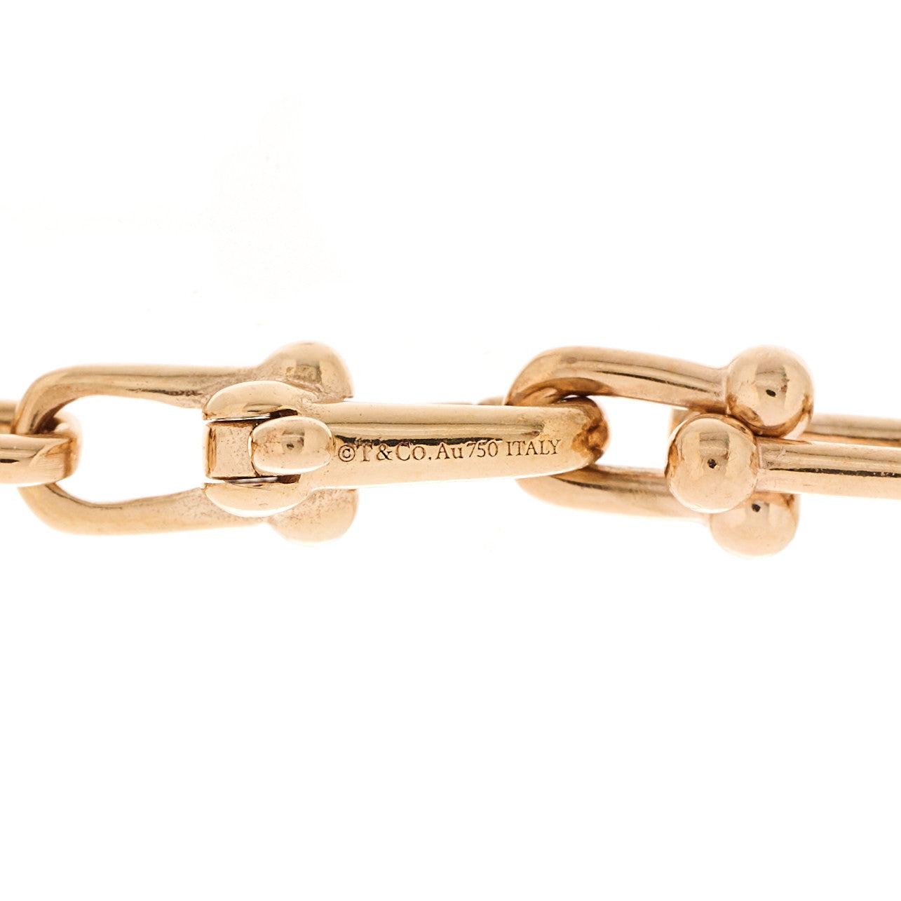 Tiffany 18K Rose Gold HardWear Micro Link Bracelet 4 of 5