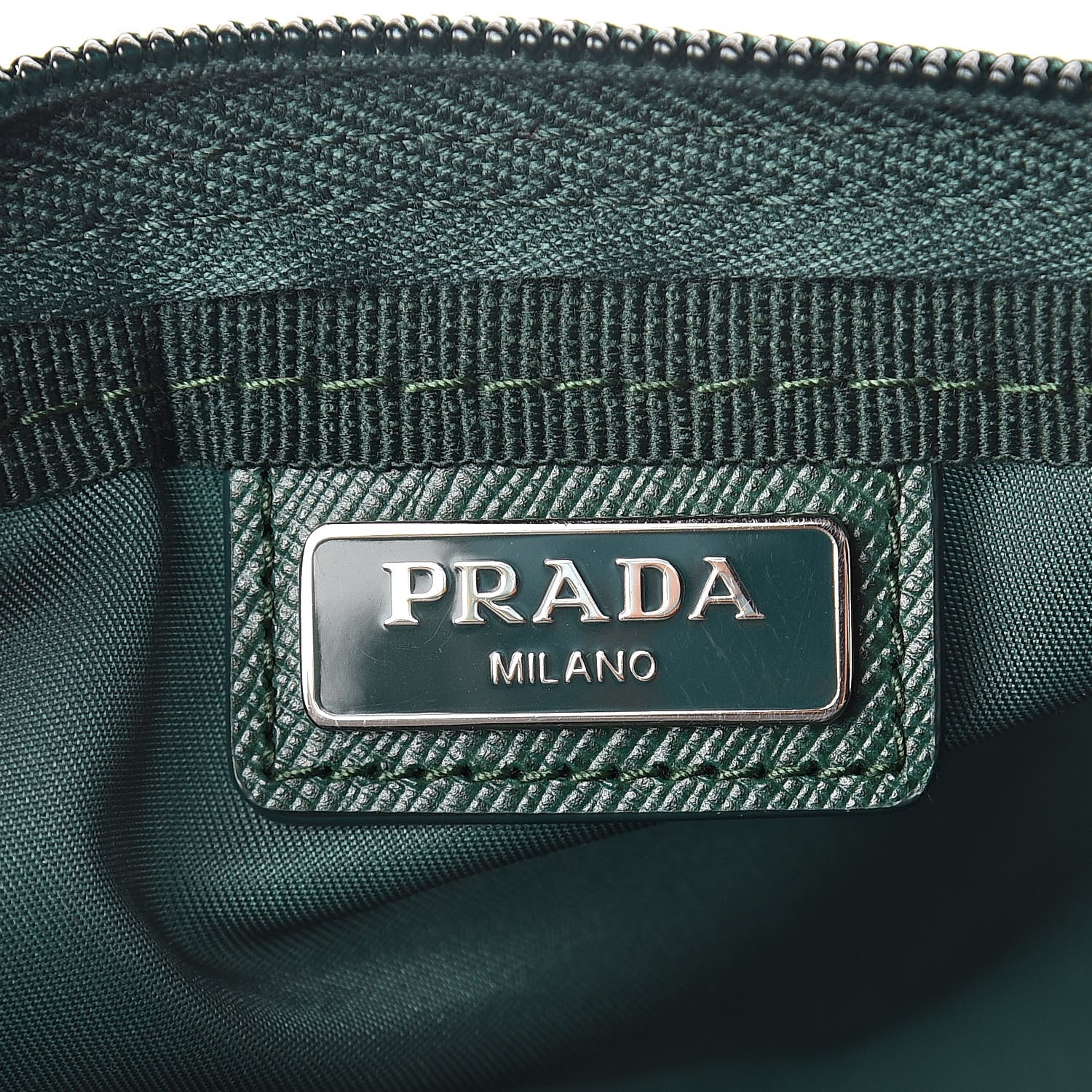 Prada Nylon Vela Cosmetic Pouch Abete 6 of 6