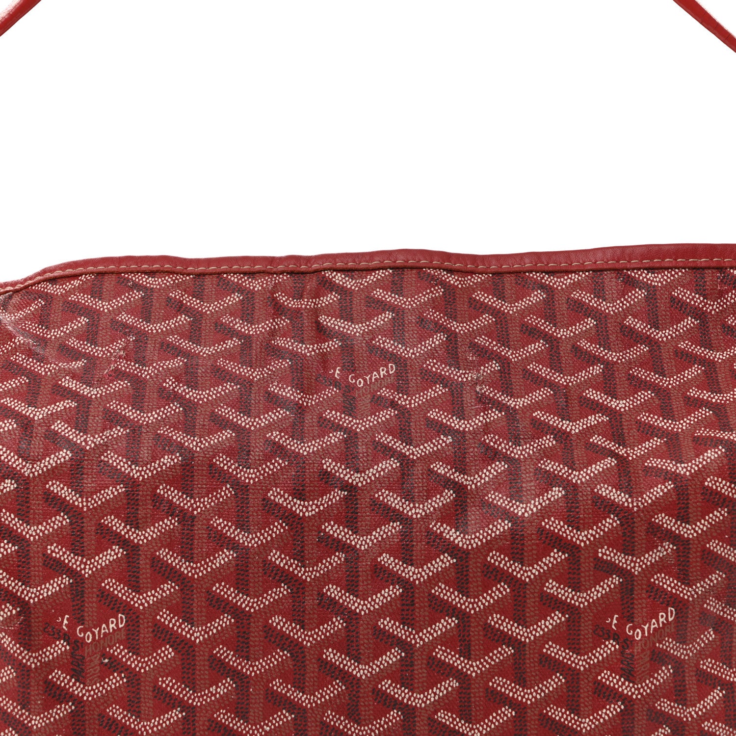 Goyard Goyardine Fidji Zip Hobo Red 8 of 19
