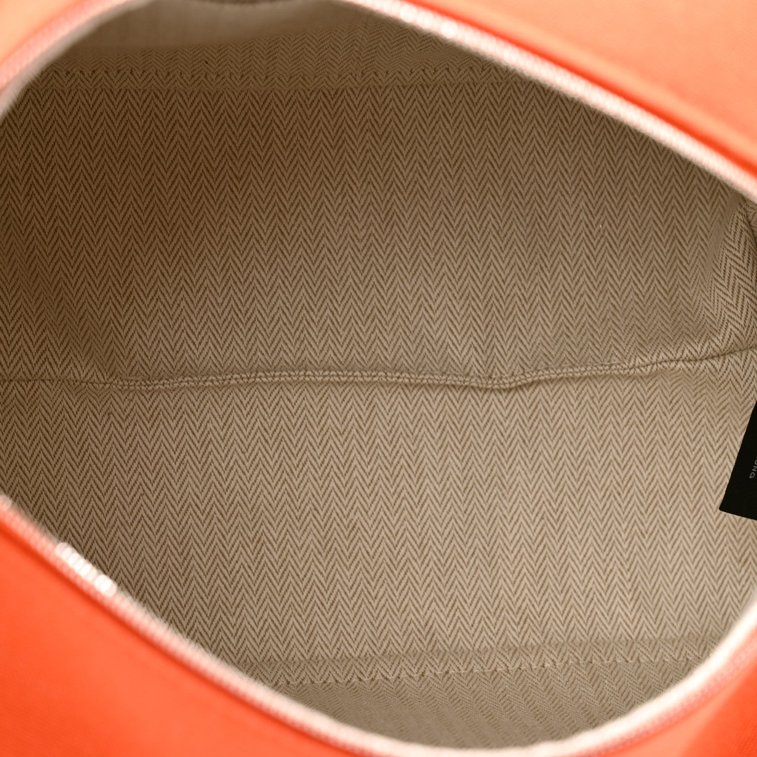 Hermes Canvas Large Bride-A-Brac Pouch Orange Feu Burgundy 5 of 6
