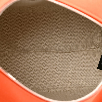 Hermes Canvas Large Bride-A-Brac Pouch Orange Feu Burgundy 5 of 6