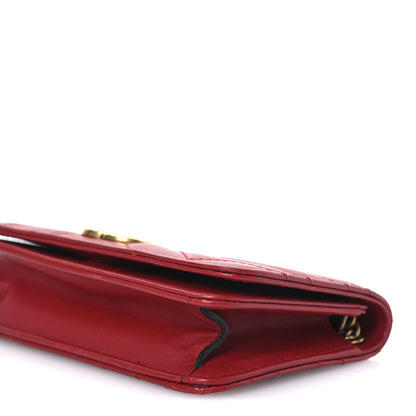 Gucci Calfskin Matelasse GG Marmont Mini Bag Hibiscus Red 9 of 11