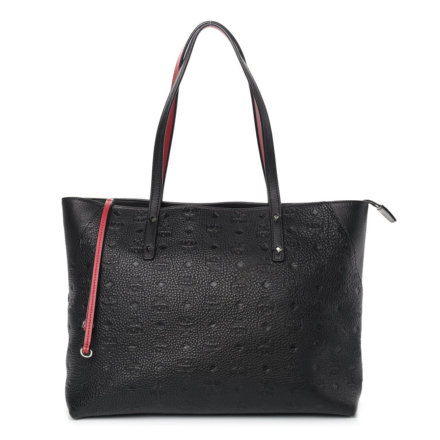 Calfskin Ottomar Monogram Medium Klara Shopper Tote Black