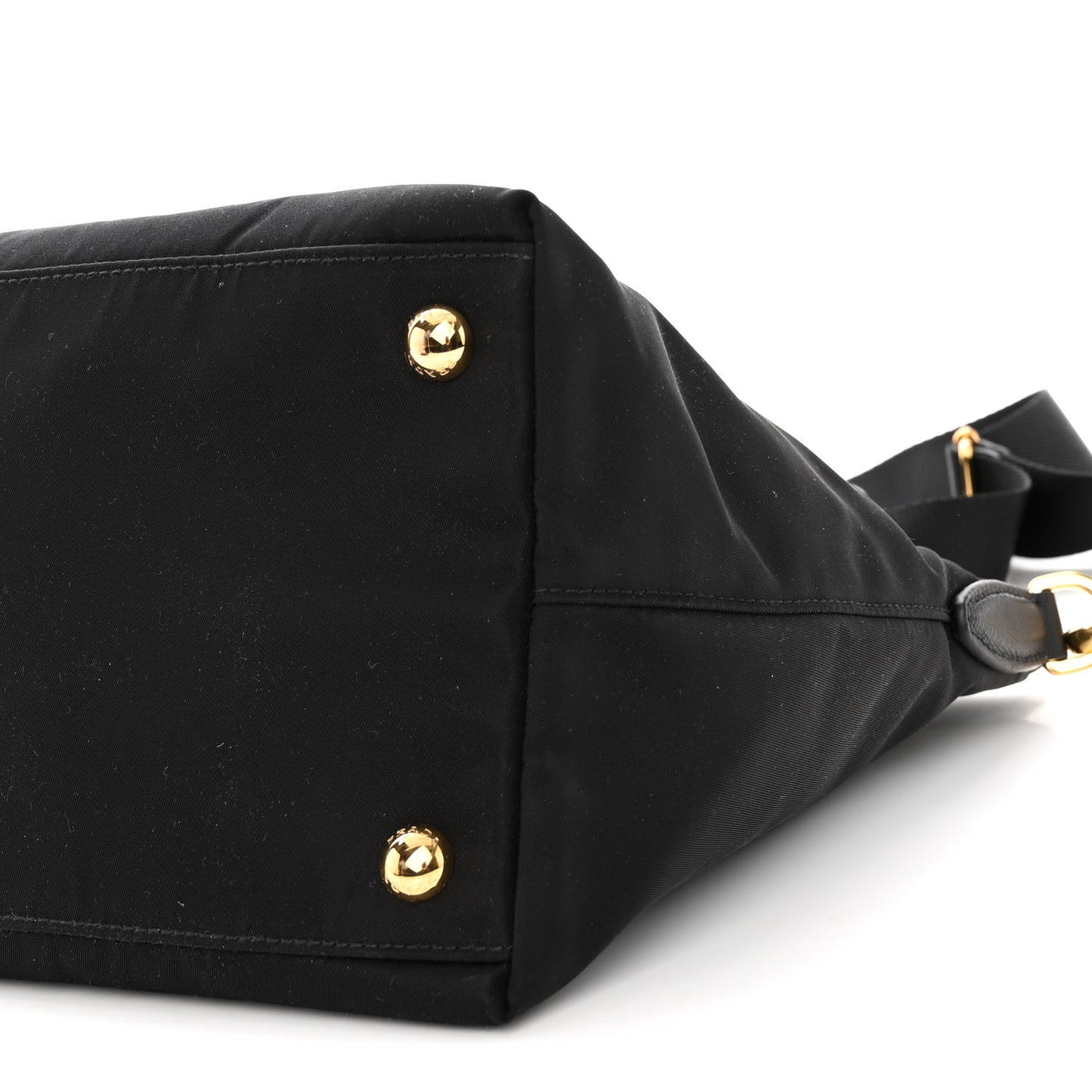 Tessuto Nylon Saffiano Small Satchel Black